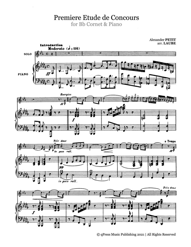 Petit, Premiere Etude de Concours (Solo and Score)-p05