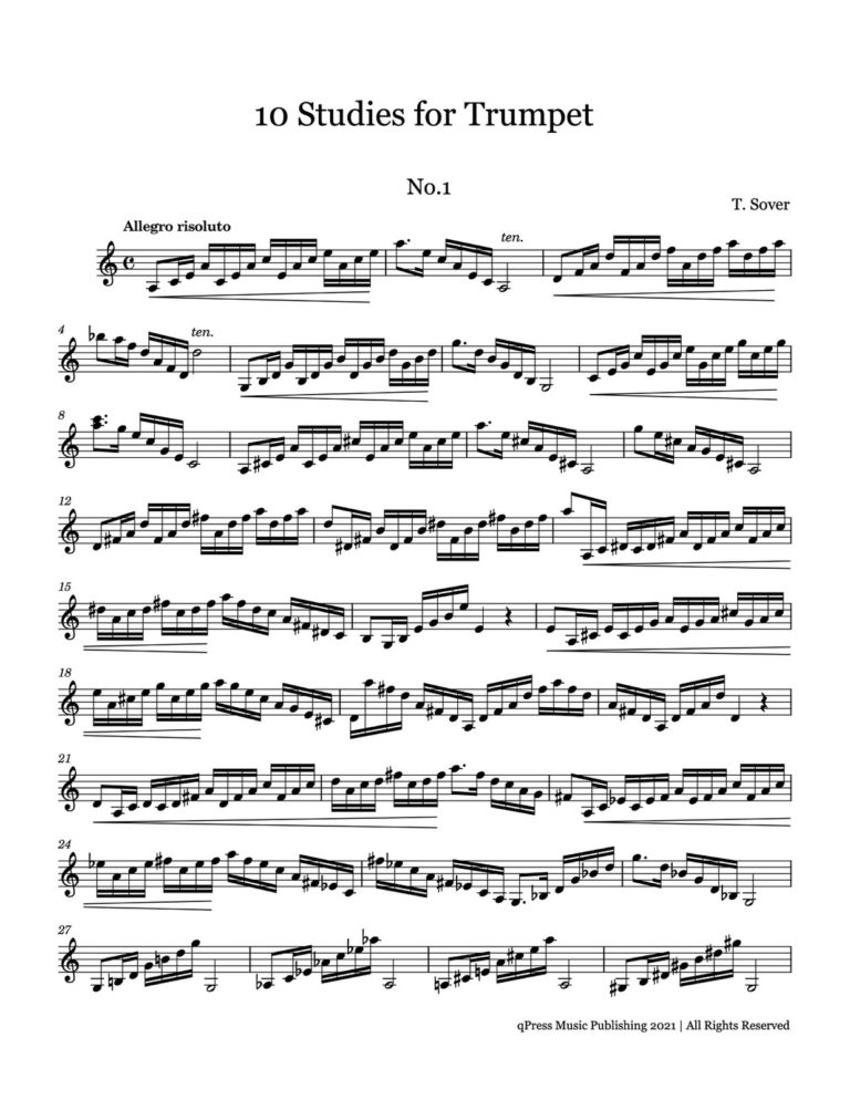 Sover, 10 Studies for Trumpet-p02