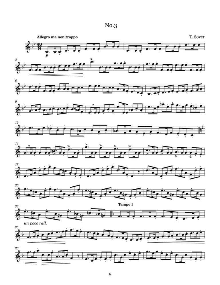 Sover, 10 Studies for Trumpet-p06