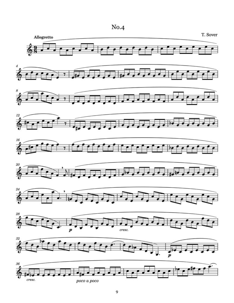 Sover, 10 Studies for Trumpet-p09