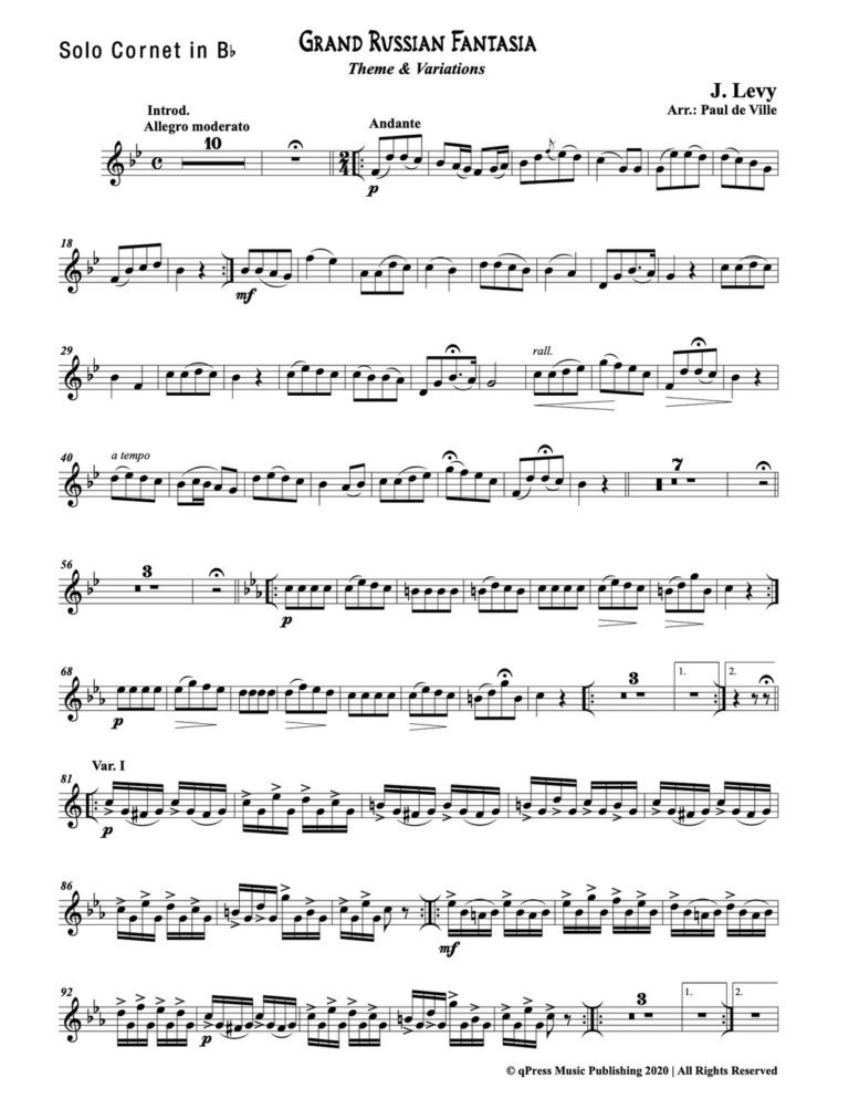 Levy - Grand Russian Fantasia - Score - Orchestra-p03