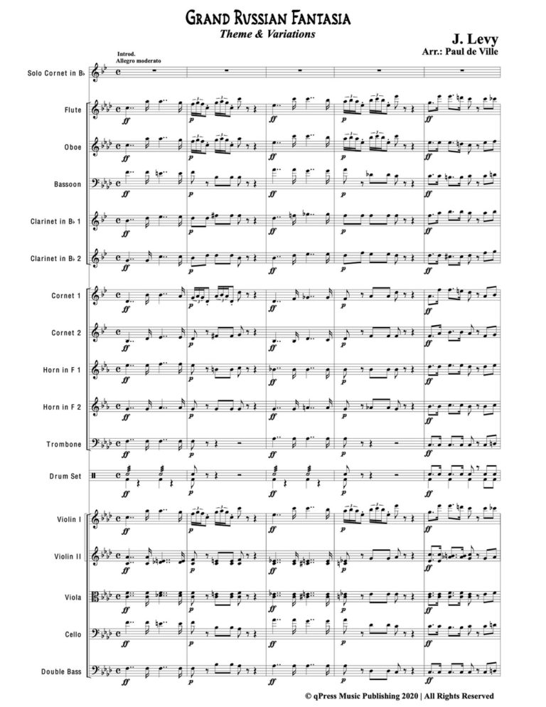 Levy - Grand Russian Fantasia - Score - Orchestra-p37