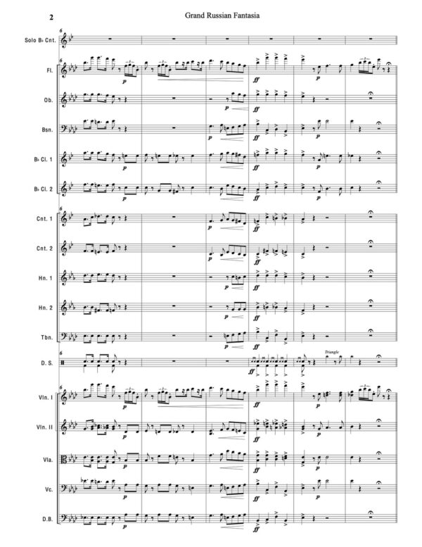 Grand Russian Fantasia for Cornet and Orchestra by Ioannidis