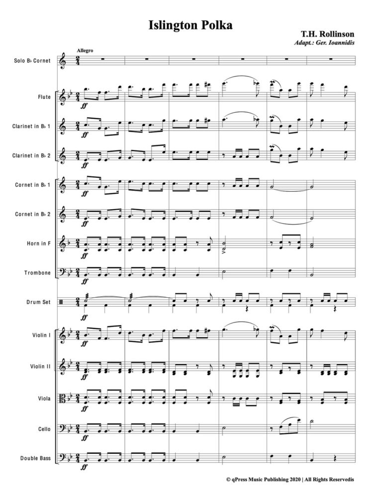 Rollinson, Islington Polka for Trumpet and Orchestra-p31