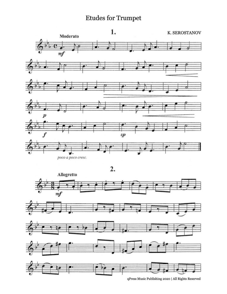 Serostanov, Konstantin, 30 Studies for Trumpet-p05