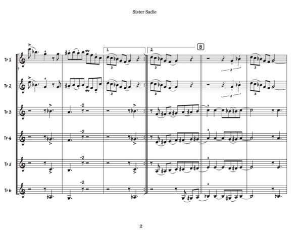 Veldkamp, 10 Swing & Latin Trumpet Sextets (Landscape Score)-p066