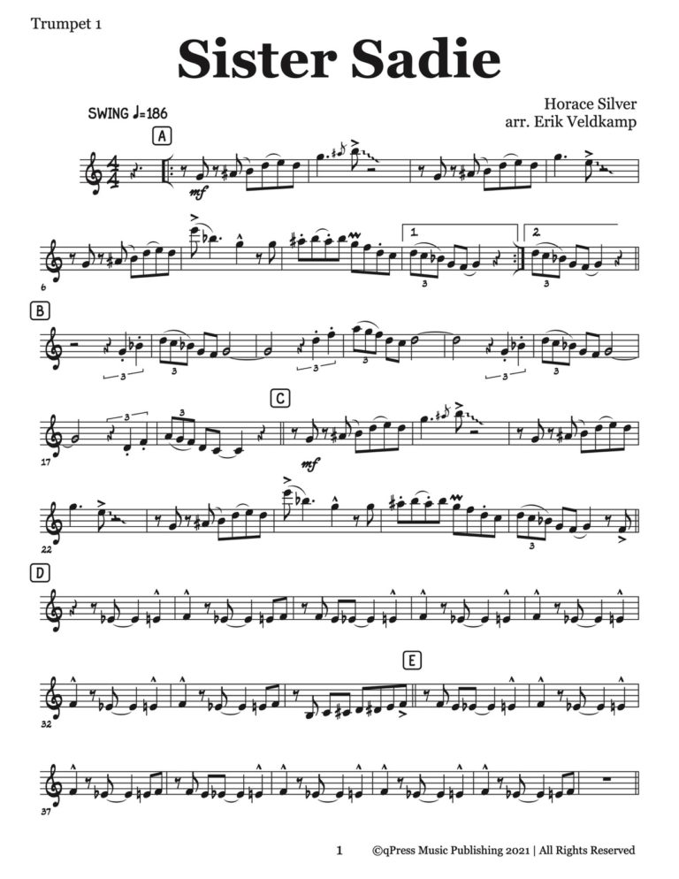Veldkamp, 10 Swing & Latin Trumpet Sextets (Parts)-p061