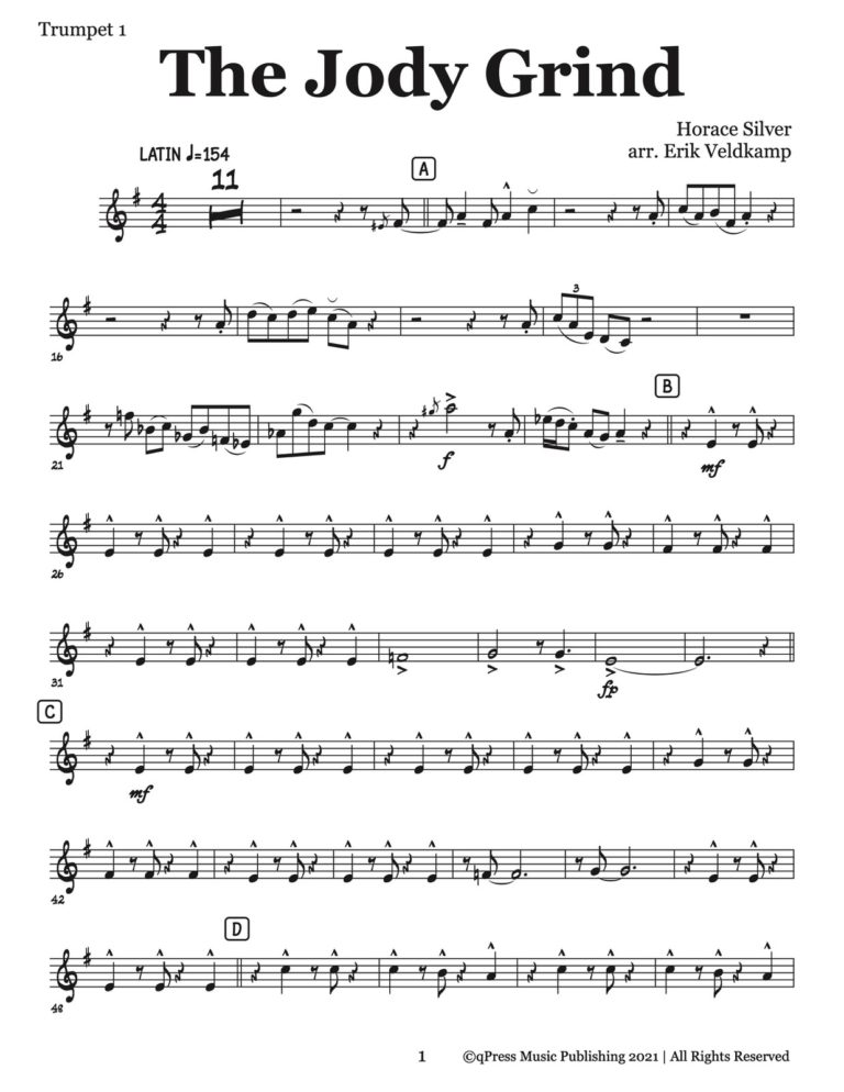 Veldkamp, 10 Swing & Latin Trumpet Sextets (Parts)-p073