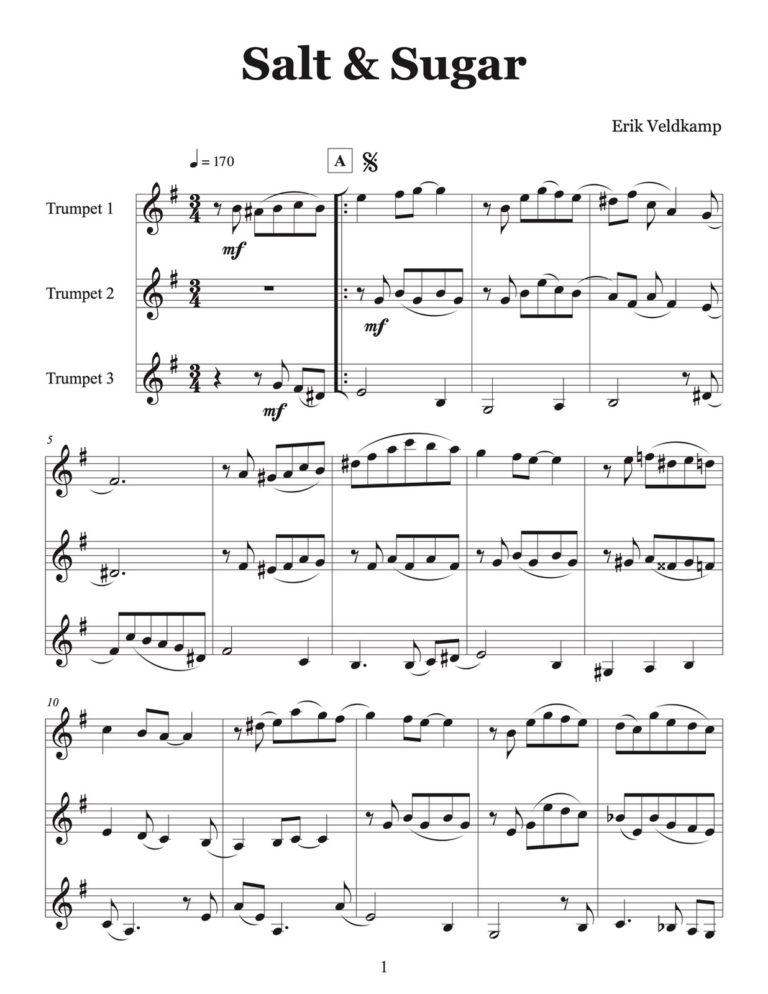 12 Waltzes for 3 Trumpets (With Audio)