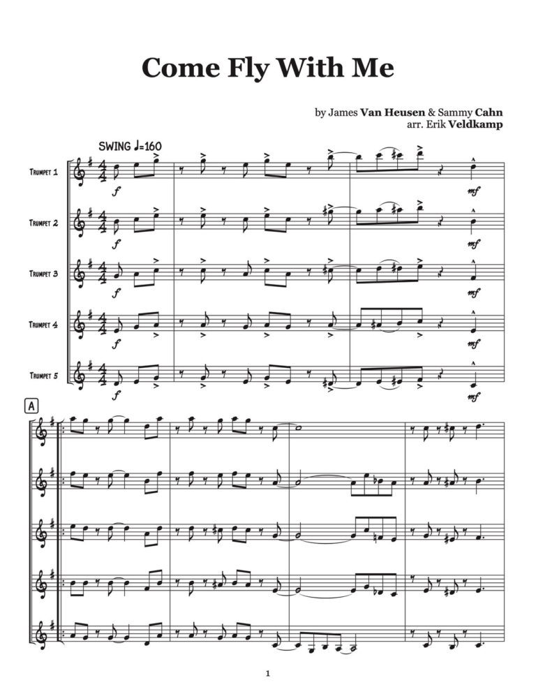 Veldkamp, 50 Swinging Trumpet Quintets Vol. 2 (Score)-p11
