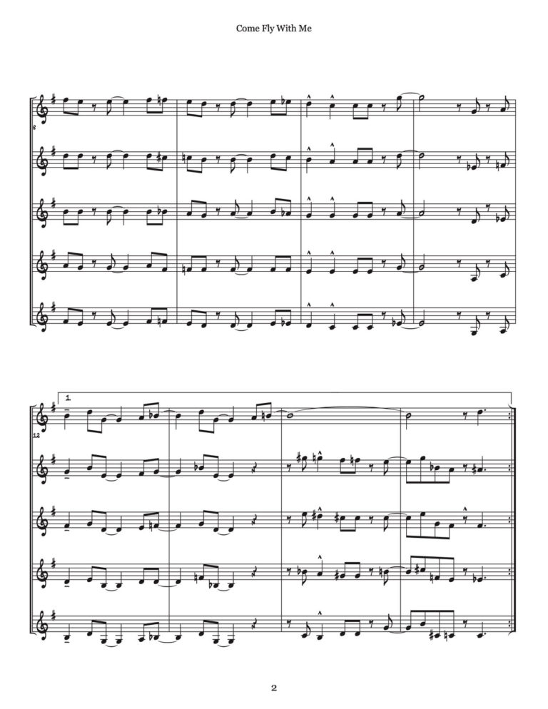 Veldkamp, 50 Swinging Trumpet Quintets Vol. 2 (Score)-p12