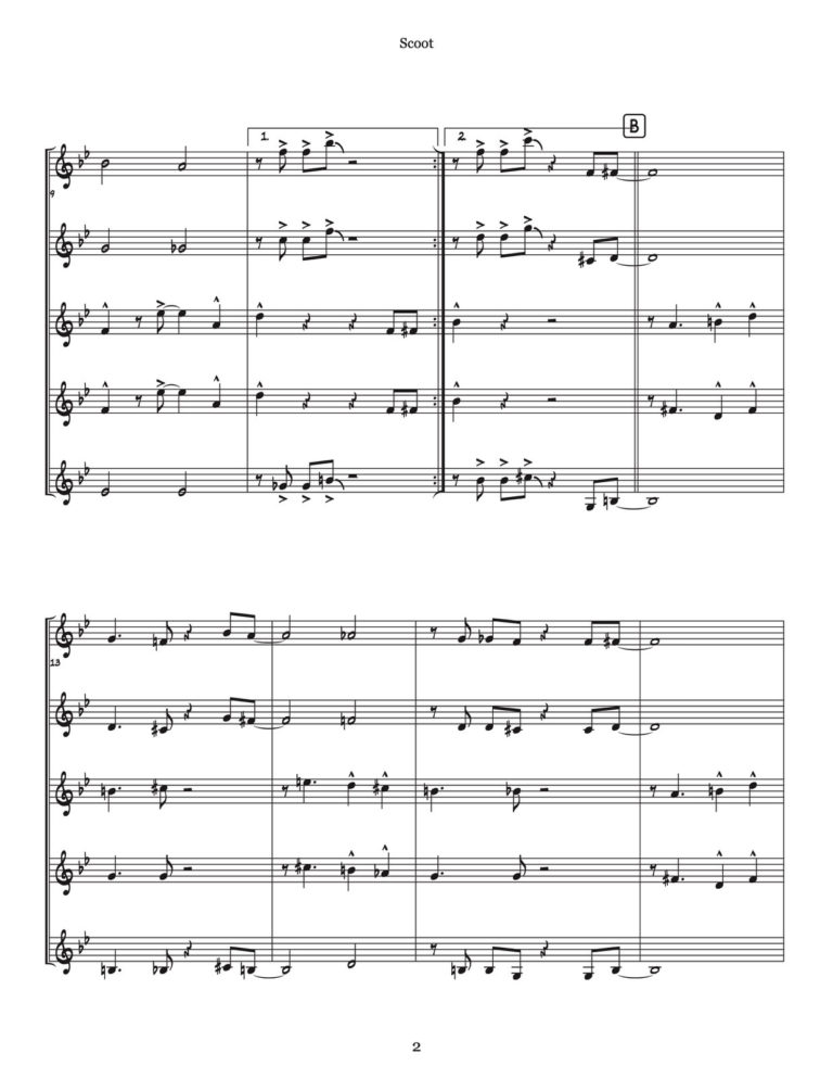 Veldkamp, 50 Swinging Trumpet Quintets Vol. 3 (Score)-p10
