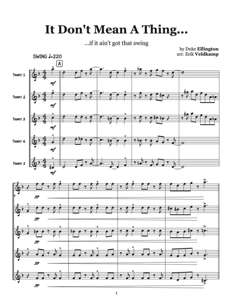 Veldkamp, 50 Swinging Trumpet Quintets Vol. 4 (Score)-p12