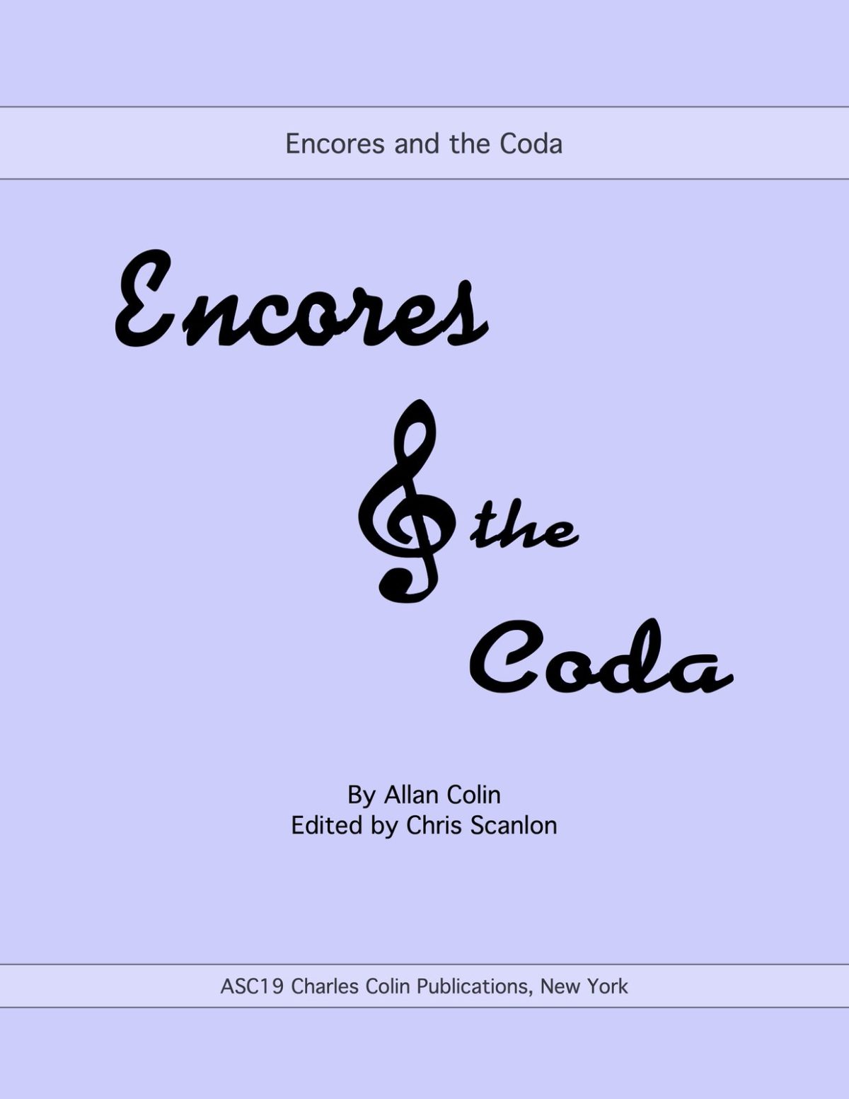 Colin, Encores and the Coda-p01