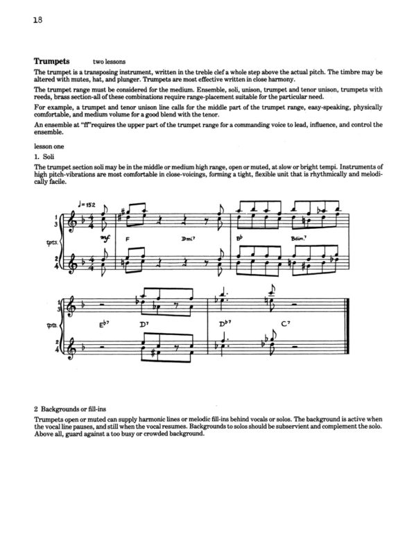 Sandole, Arranging & Harmony for Stage Band-p18