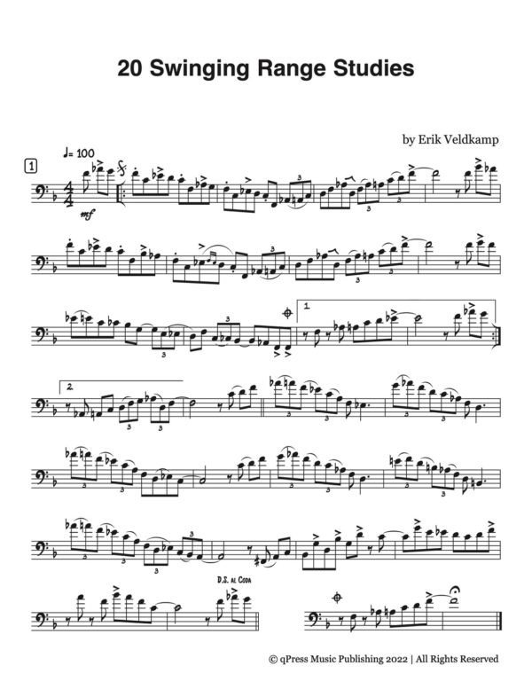 20 Swinging Range Studies (For Trombone)