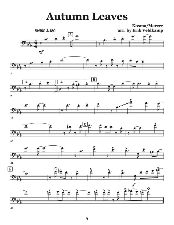 Veldkamp, Swinging Trombone Quartets Vol.1 (Trombone 1)-p11