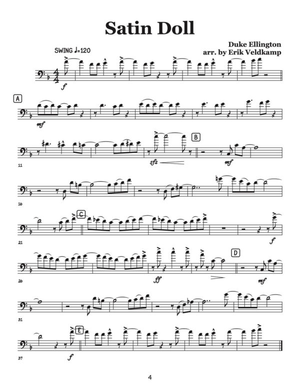 Veldkamp, Swinging Trombone Quartets Vol.2 (Trombone 1)-p06