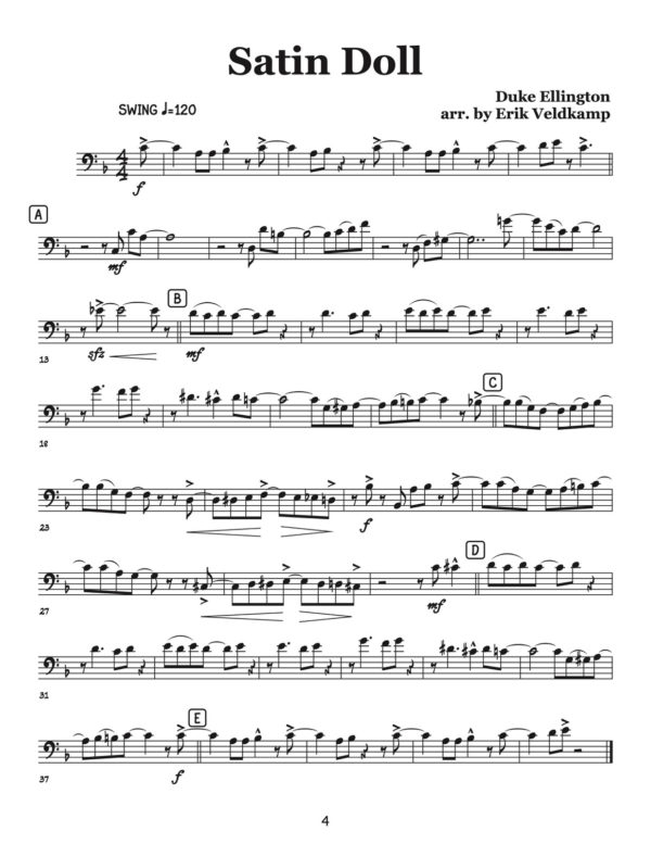 Veldkamp, Swinging Trombone Quartets Vol.2 (Trombone 3)-p06