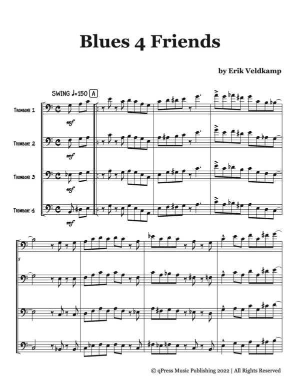 Veldkamp, Swinging Trombone Quartets Vol.3 (Score)-p03