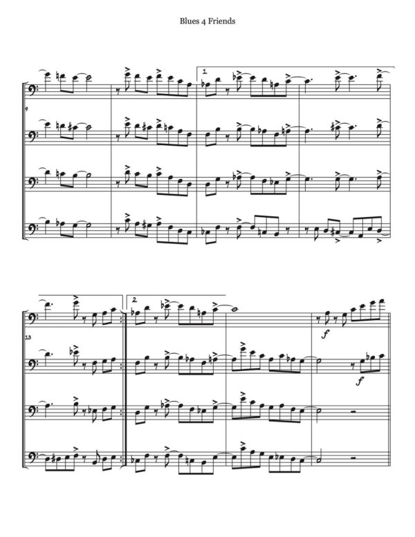 Veldkamp, Swinging Trombone Quartets Vol.3 (Score)-p04