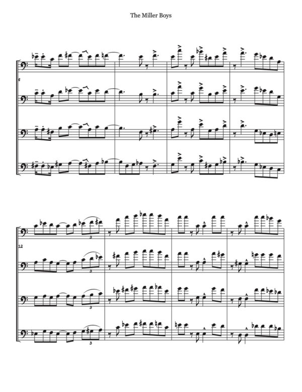 Veldkamp, Swinging Trombone Quartets Vol.4 (Score)-p09