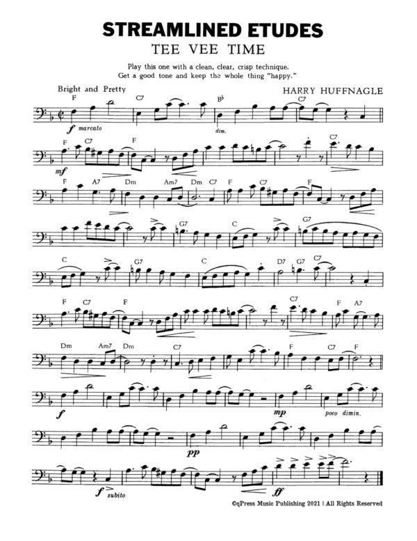 Huffnagle, Streamlined Etudes for Trombone Book 2-p03