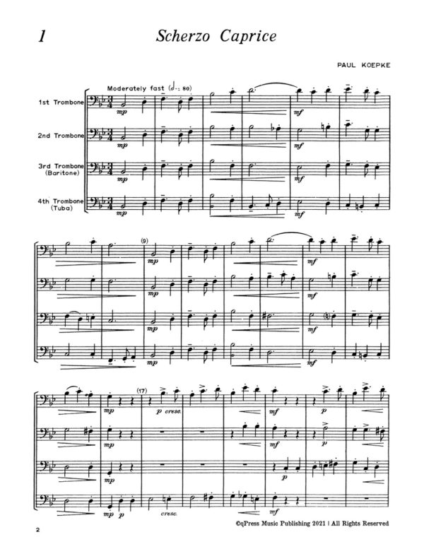 Quartet Repertoire for Trombone