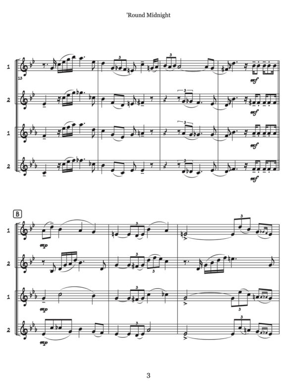 Veldkamp, 50 Swinging Hn-Tpt Quartets Vol.2 (Score)-p51-1
