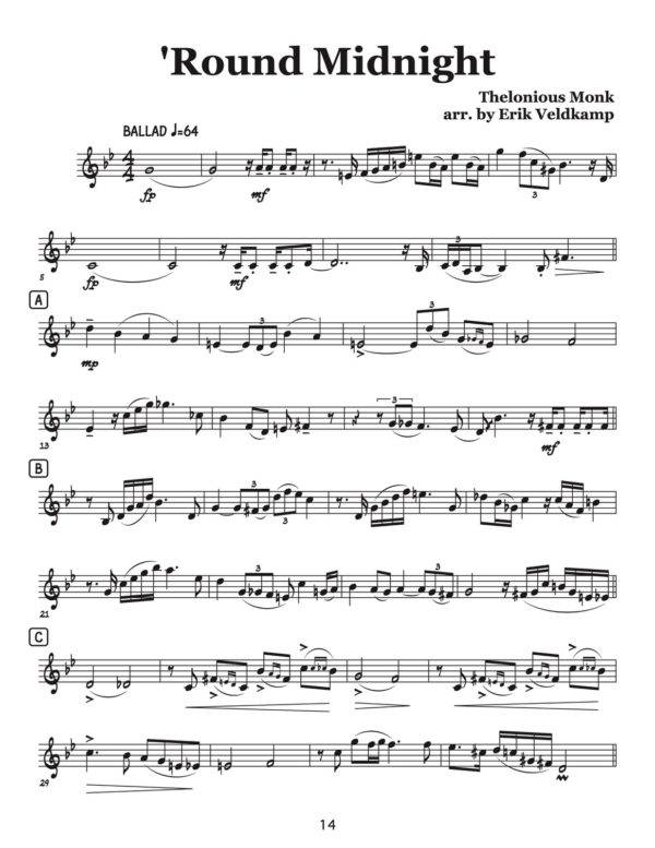 Veldkamp, 50 Swinging Hn-Tpt Quartets Vol.2 (Trumpet 2)-p16-1