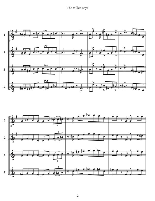 Veldkamp, 50 Swinging Hn-Tpt Quartets Vol.4 (Score)-p49-1