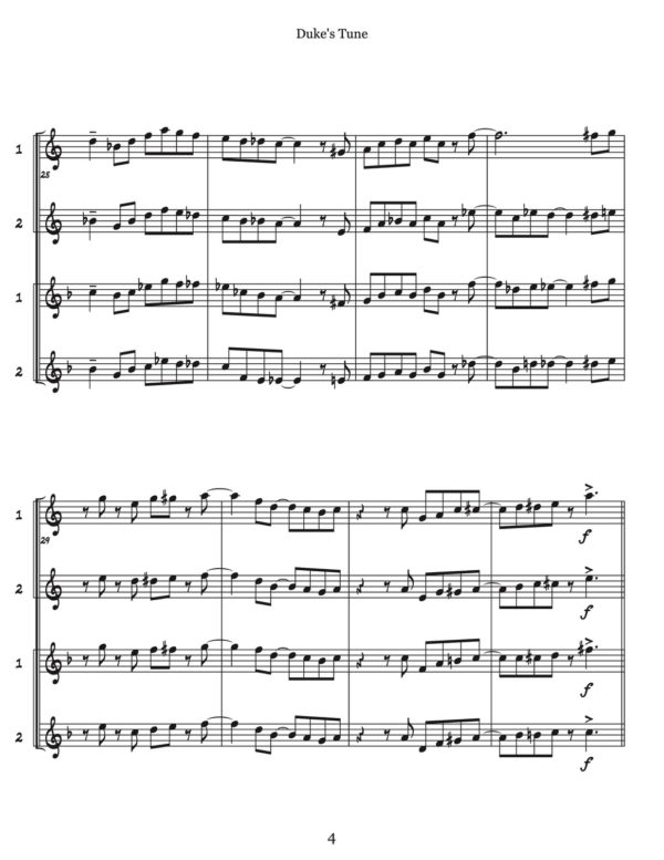 Swinging Quartets for Trumpet & Horn Vol.5