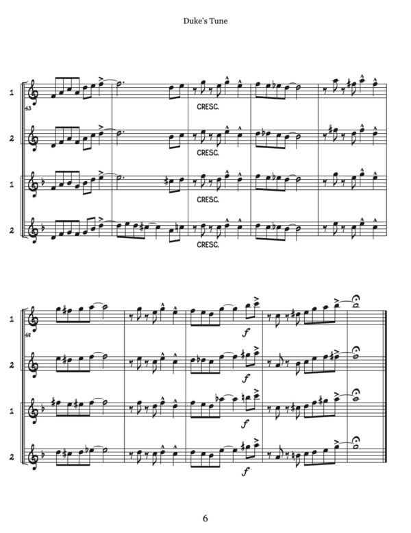 Swinging Quartets for Trumpet & Horn Vol.5