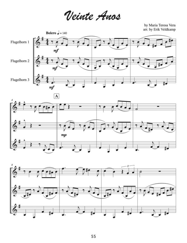 Veldkamp, 16 Trios for Flugelhorns (Score & Parts)-p057