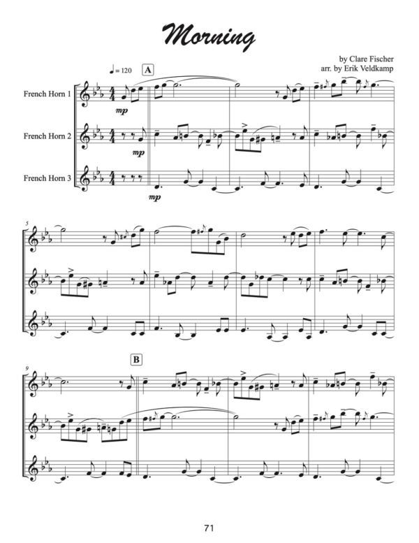 Veldkamp, 16 Trios for French Horn-p073