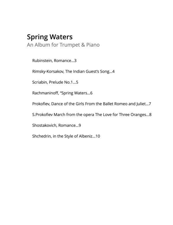 Various, Spring Waters (An Album of Popular Pieces)-p03