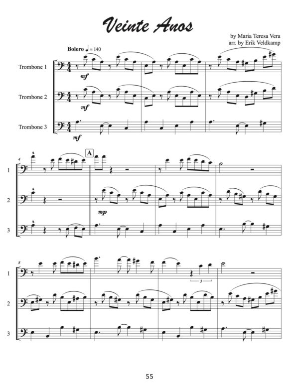 Veldkamp, 16 Trios for Trombone-p057