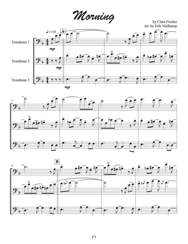 Veldkamp, 16 Trios for Trombone-p073