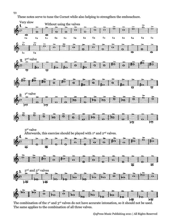 Coronel, Complete Method for Trumpet, Cornet, and Bugle Book 1-p12
