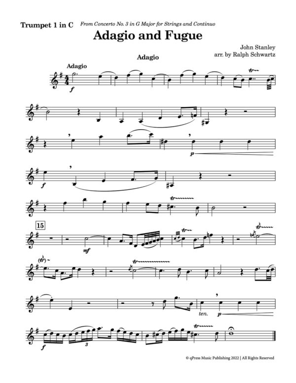 Schwartz-Stanley, Adagio and Fugue (Score & Parts)-p13