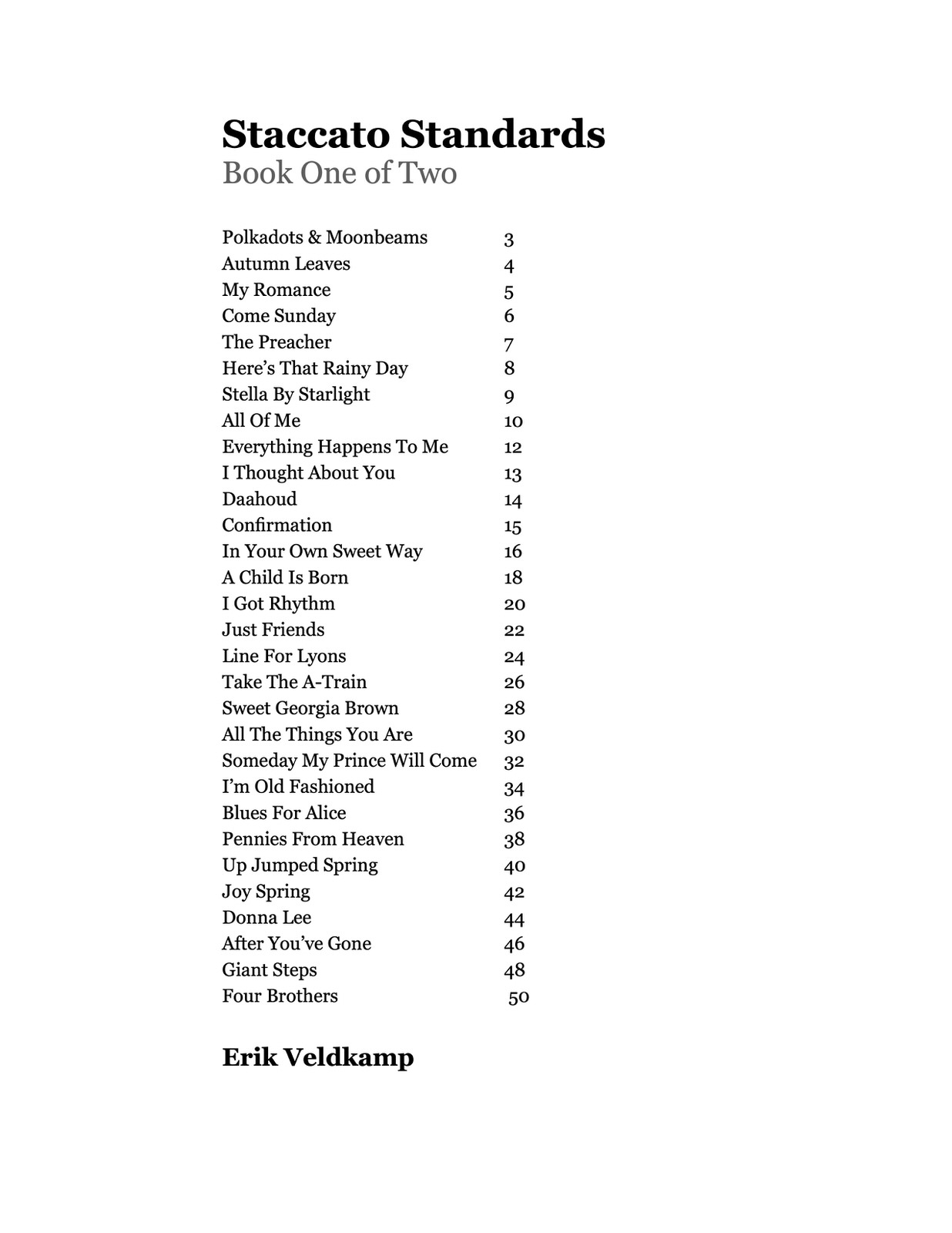 Staccato Standards Book 1 (Trumpet) by Veldkamp, Erik - qPress
