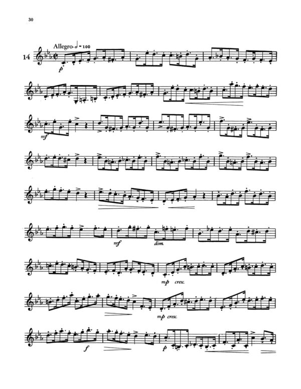Hering, 24 Advanced Etudes for the Trumpet-p30