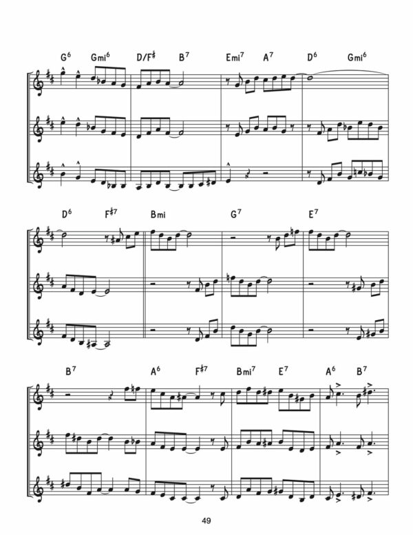 Veldkamp, 40 Swinging Trios Volume 1 (Score & Parts)-p051