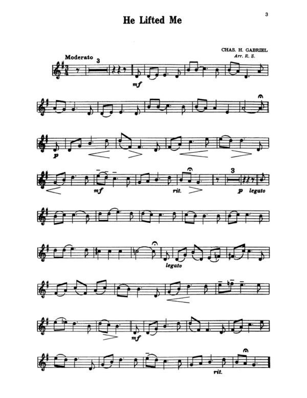 Snyder, Gospel Songs for Trumpet and Piano Book 1-p07