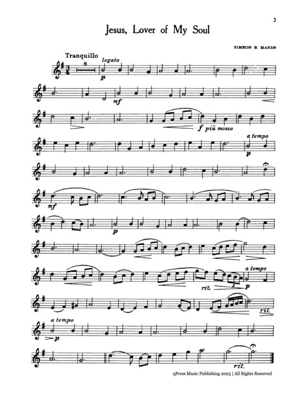 Snyder, Gospel Songs for Trumpet and Piano Book 2-p05