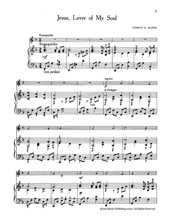 Snyder, Gospel Songs for Trumpet and Piano Book 2-p21