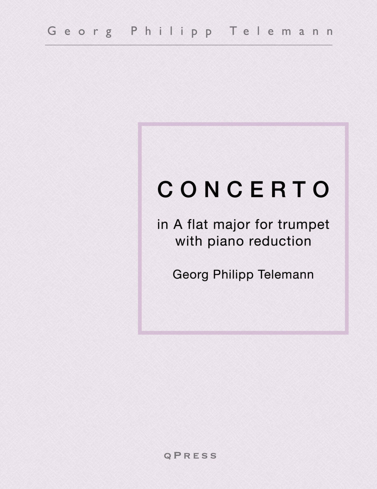 Telemann, Concerto in A flat major for Trumpet and Piano-p01-1