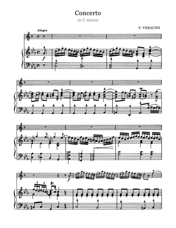 Veracini, Concerto in C minor for Trumpet and Piano-p07