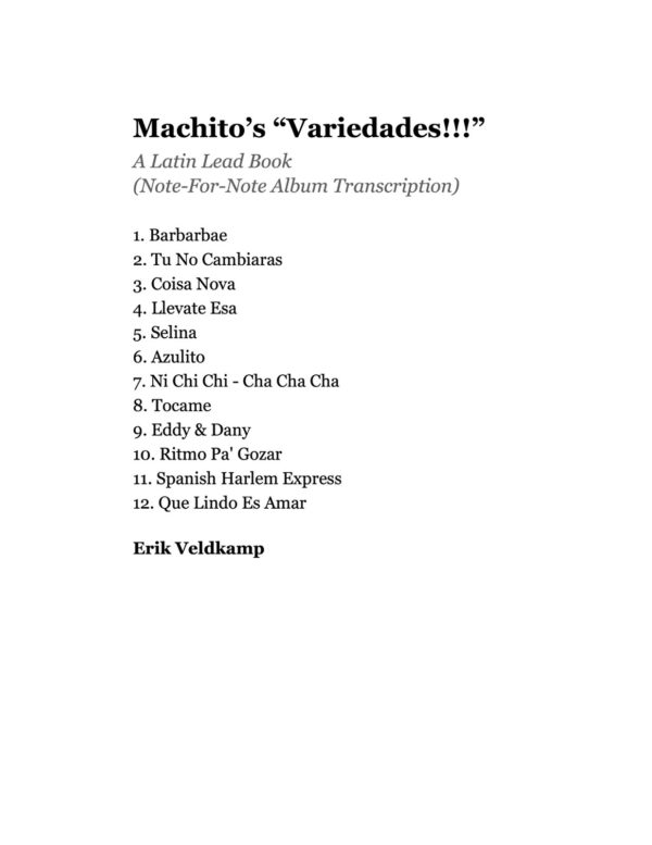 Machito, Variedades!!!-p03