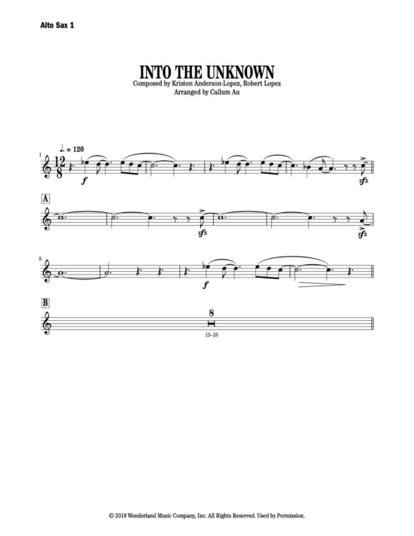 Au, Into the Unknown (Score and parts)5-1